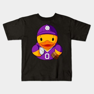 Baseball Player Rubber Duck Kids T-Shirt